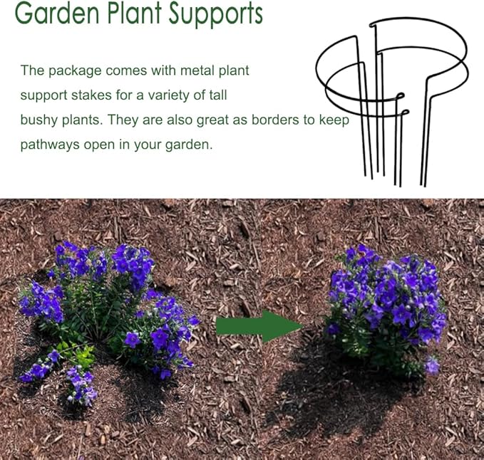 FORTUNO 2 Pack 4 Ft Round Galvanized Raised Garden Bed Kit Box 48 Inches Metal Outdoor Flower Bed Steel Patio Ground Planter for Planting Vegetables and Herb, Silver