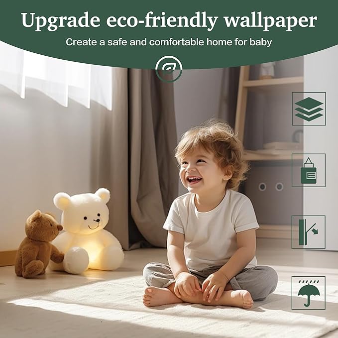 Dimoon 118''x17.7'' Black Peel and Stick Wallpaper Contact Paper Modern Self Adhesive Wall Paper Removable Renter Friendly Textured Solid Color Shelf Cabinet Vinyl Roll (118''x17.7'',Black)