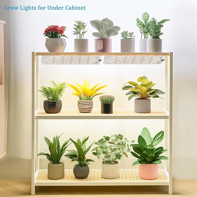 Grow Light,40W Grow Lights for Indoor Plants Full Spectrum,316 LEDs Grow Lights for Indoor Plants with 3/9/12H Timer, 10 Types of Brightness (4pcs)