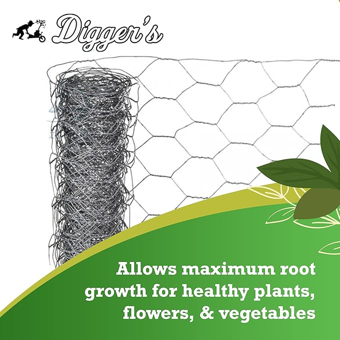 Digger’s 1-Gallon Heavy-Duty Wire Basket - Gopher Wire Basket for Perennials & Vegetables (12 Baskets)