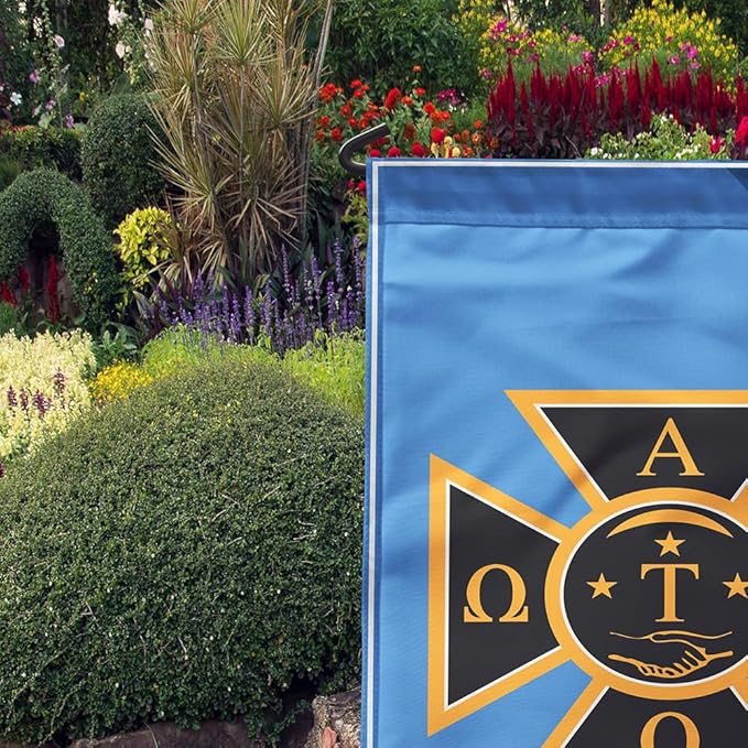 Alpha Tau Omega Licensed Flag Garden 12x19 inches Flag Banner Yard Decor Outdoor Decoration (Alpha Tau Omega #6)