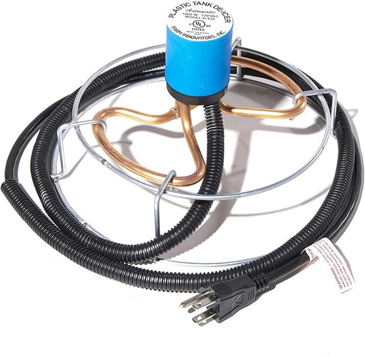 Farm Innovators Model H-439 Economical Submergible Tank De-Icer with Attached Guard, 1,000-Watt