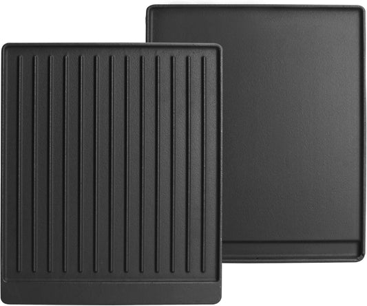 2-in-1 Reversible 15” x 12.8” Pre-Seasoned Cast Iron Cooking Griddle for Gas Stove/Charcoal/Electric/Propane/Gas Grill, Flat Griddle Top Plate for Broil King Crown and Signet Series Grill