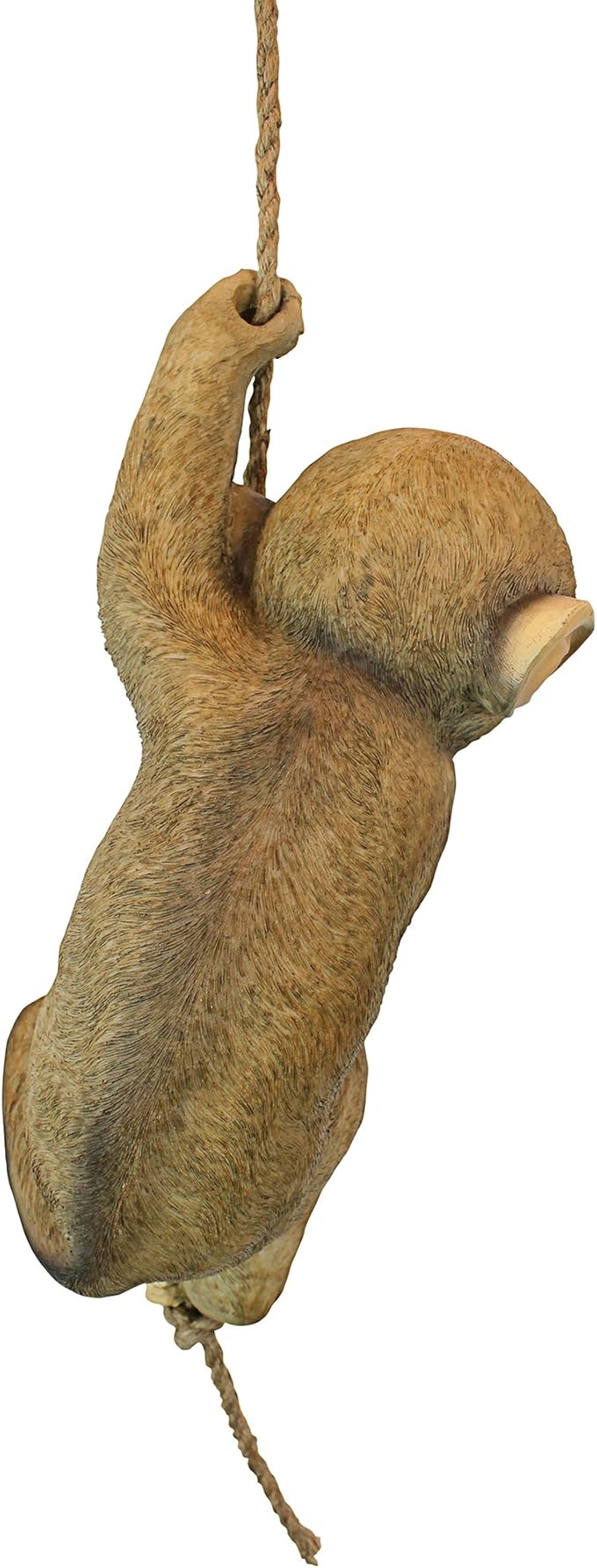 Design Toscano Chico the Chimpanzee Baby Monkey Hanging Indoor/Outdoor Animal Statue, 16 Inch Long, Cast Stone Resin, Brown Painted Finish