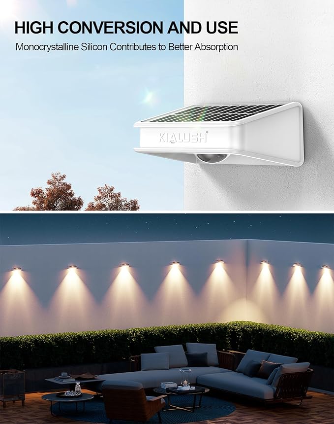 20 Pack Solar Fence Lights 3 Modes, 9 Colors Outdoor Fence Light, Waterproof IP 65 Solar Wall Light, 35lm Outdoor Lights for Step, Stair, Deck, Wall, Patio, Walkway, Porch