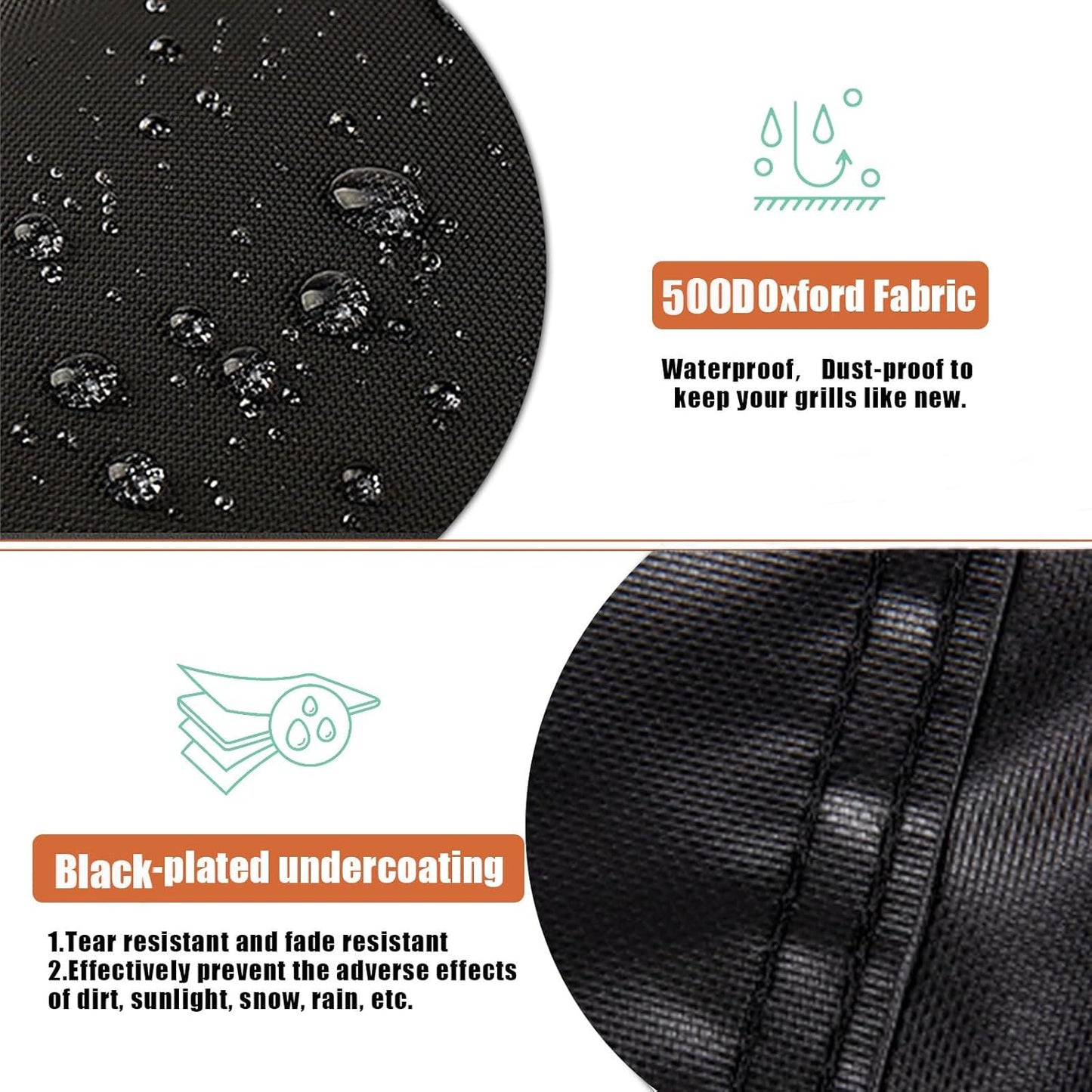 Gas Grills Cover for Flame King - YSNHT500 RV Or Trailer Mounted BBQ, Portable Motorhome Gas Grill Covers, Waterproof Outdoor Natural Gas Grills Cover-15 D x 20" W x 7.5" H