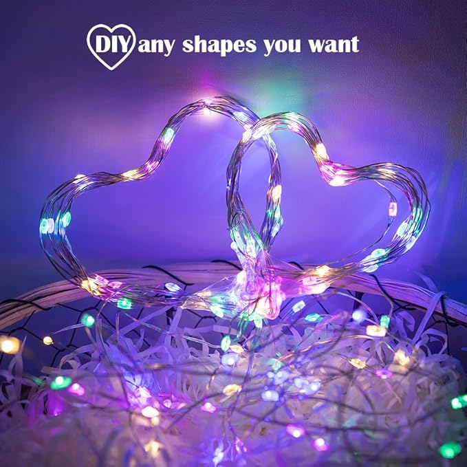 Fairy Lights Plug in,200FT 600 LEDs Waterproof Led String Lights,Twinkle Light with 8 Modes Remote for Outdoor Indoor Christmas Wedding Birthday Garden Party Decorations,Multicolor