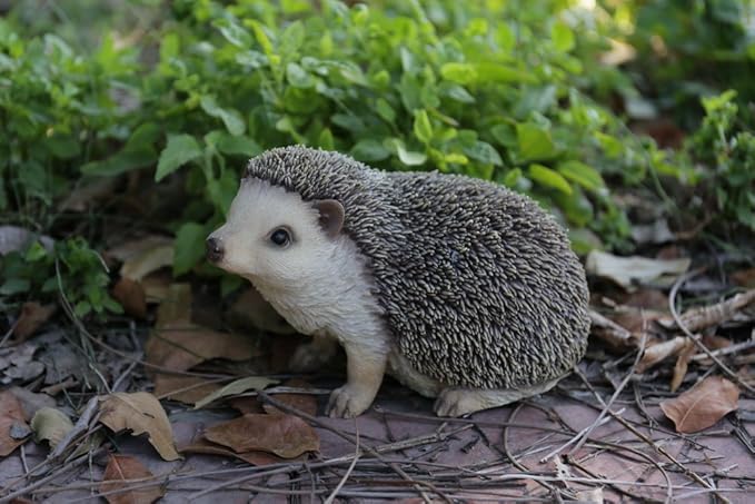Hi-Line Gift Ltd Crawling Hedgehog Statue,Tan
