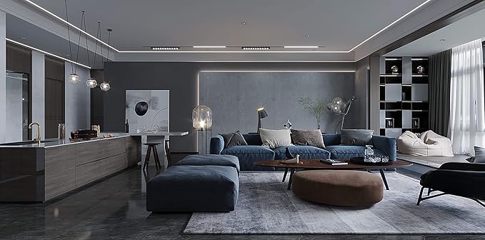 Dimoon 78.7''x17.7'' Grey Peel and Stick Wallpaper Contact Paper Modern Self Adhesive Wall Paper Removable Renter Friendly Textured Solid Color Shelf Cabinet Vinyl Roll (78.7''x17.7'',Dark Grey)