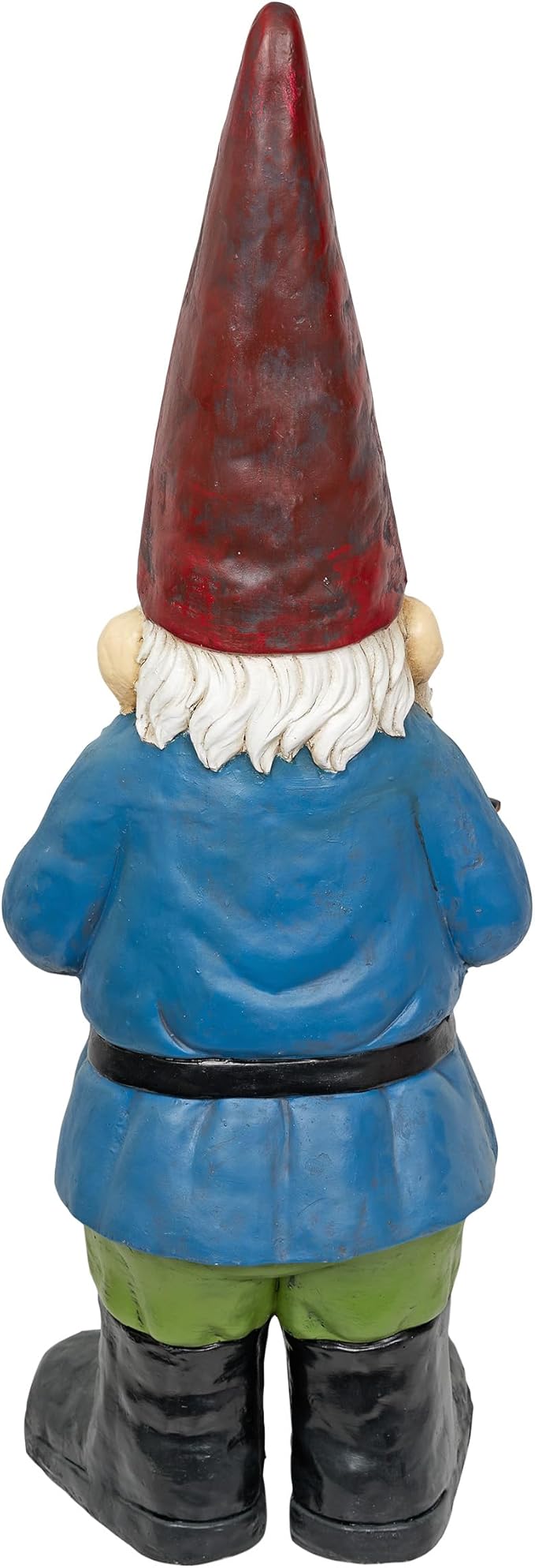 Alpine Corporation ZKD100 Jumbo Size Gnome with Bird Decor, Whimsical Gnome Statue for Patio & Garden, 48" H, Multicolor