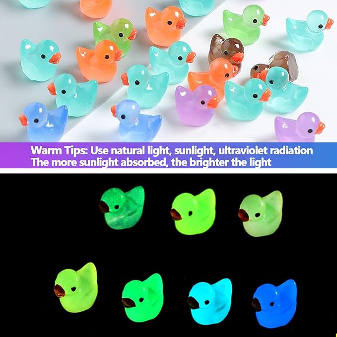 200 Pieces Fairy Garden Accessories, Mini Resin Duck,Fairy Garden Kit, Fairy Garden Animals, Miniature Figurines, Micro Landscape Ornaments Kit, Garden DIY Kit, Garden DIY Kit