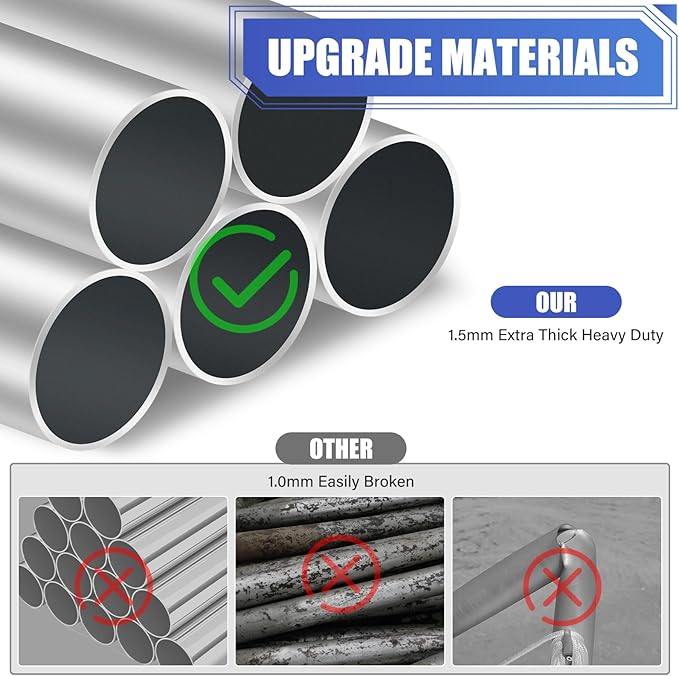 Flag Pole for Outside in Ground, 16FT Sectional Extra Thick Flagpole Kit, Heavy Duty Aluminum Outdoor Flag Poles with 3x5 American Flag for Yard, Garden, Residential or Commercial