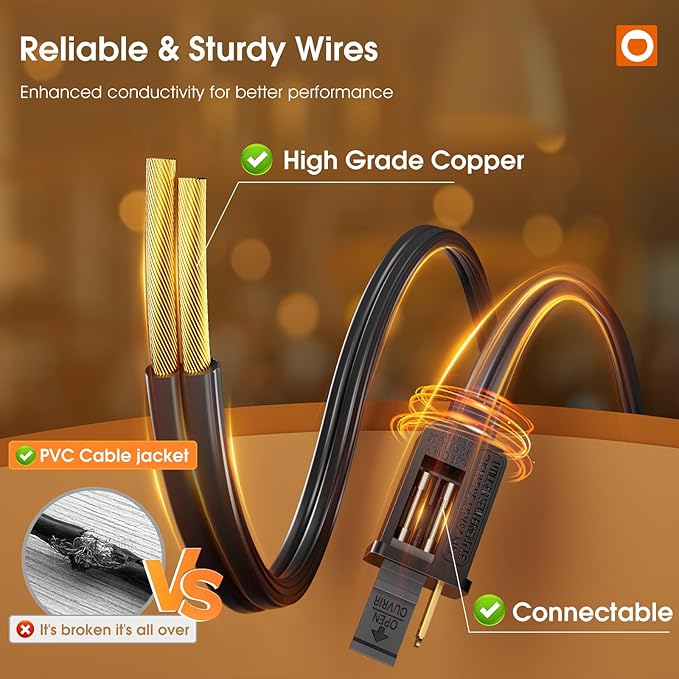 addlon 150FT(3-Pack*50FT) LED Outdoor String Lights with Edison Shatterproof Bulbs, Heavy-Duty and Weatherproof Strand, Commercial Grade Patio Lights, Decorative for Garden or Patio, Black