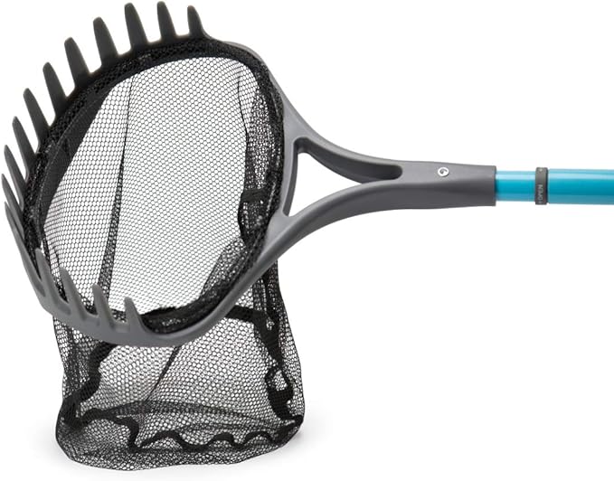 Aquascape 74004 Pond Shark Net Skimming, Maintenance and Water Garden Tool, Blue 60-inch