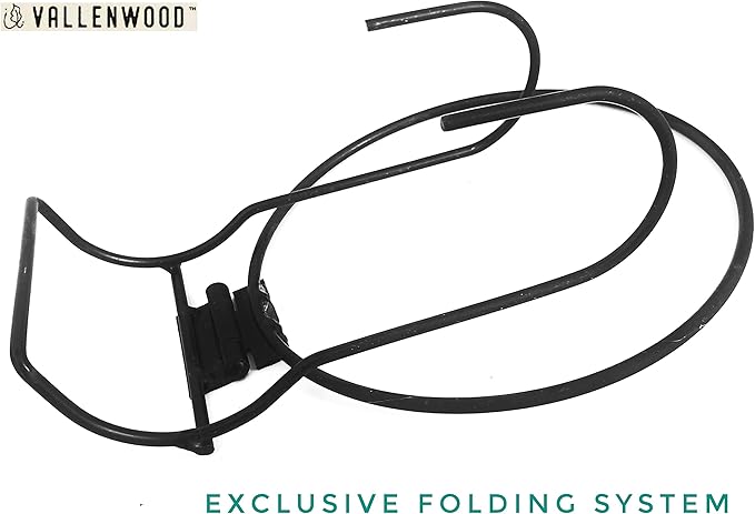 6 Pieces, 6 inches Iron Hanging Flower Pot. Metal Plant Wall Hanger, Vertical Garden. Planter Hook Ring, Rail Metal Fence. Indoor and Outdoor. Yard Garden. Wire Trellis. Collapsible Bracket. (Black)