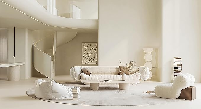 Dimoon 394''x15.7'' Cream Skin Peel and Stick Wallpaper Contact Paper Modern Self Adhesive Wall Paper Removable Renter Friendly Textured Solid Color Cabinet Vinyl Roll (394''x15.7'',Cream Skin)