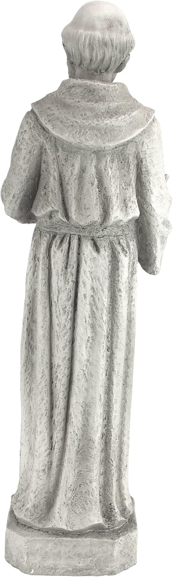 Design Toscano Nature's Nurturer Francis Assisi Religious Garden Decor Statue Bird Bath Feeder, Small, 20 inch, Cast Stone Resin, Antique Stone Finish