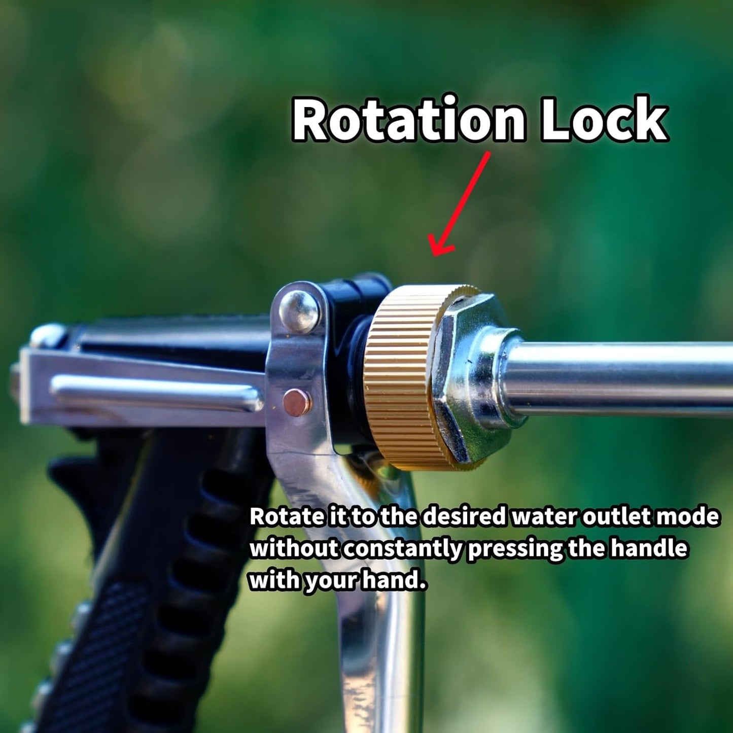 Agricultural Spray Guns, Fruit Tree Sprinkler, Electric Spray, High-Pressure Spray, Long Rod, Even Spray, Direct Spray, Lrrigation and Cleaning (Red headed plastic spray gun)