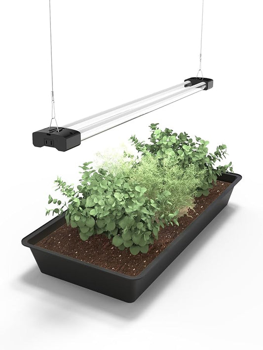 DYMOND Boostgro LED Seed Starter Grow Light 3FT Full Spectrum Linkable 5000k Daylight + 660nm Red + 450nm Blue Indoor Plant Lighting Fixture