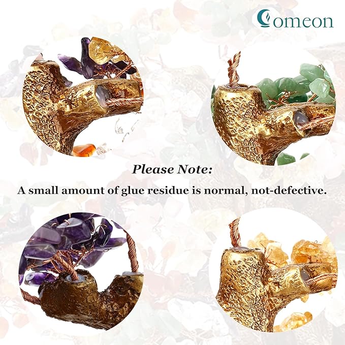 Feng Shui Money Tree Large Crystal Quartz Lucky Tree Gem Tree for Office Home Feng Shui Decoration for Wealth/Fortune and Luck (Rose Quartz)