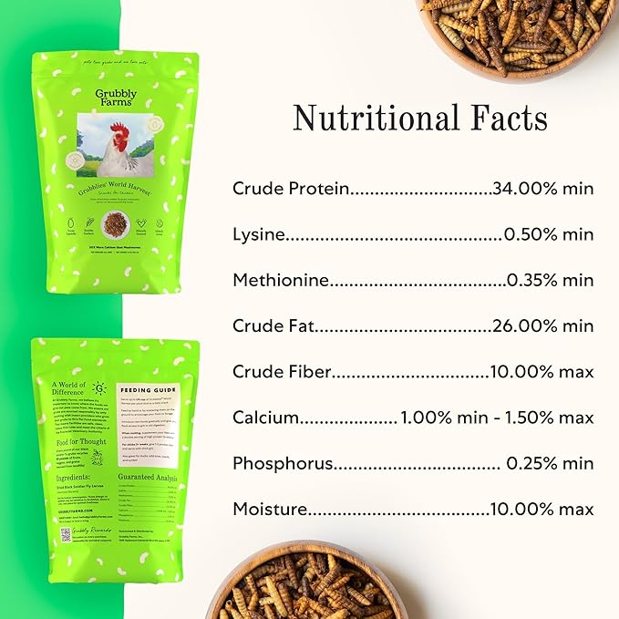 Grubblies - Switch from World Harvest to Hometown Harvest for Premium Chicken Nutrition - Grubblies World Harvest 5LB