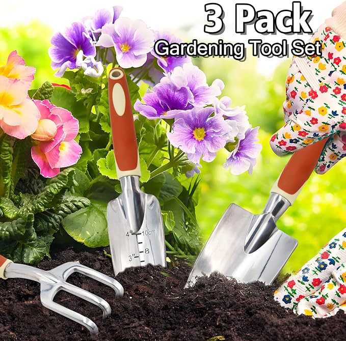 Gardening Tools, Aluminum Alloy That are Durable, Sturdy and Non-Slip, Suitable for Parent-Child Gardening Activities, Outdoor Gifts for Women, Gardening Gifts