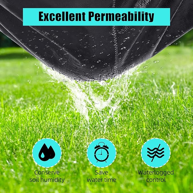 6.5 Ft x 300 Ft Heavy Duty Weed Barrier Landscape Fabric, 3Oz Professional Grade Weed Barrier Fabric for Gardening, Erosion Control & Construction, Durable Polypropylene Ground Cover