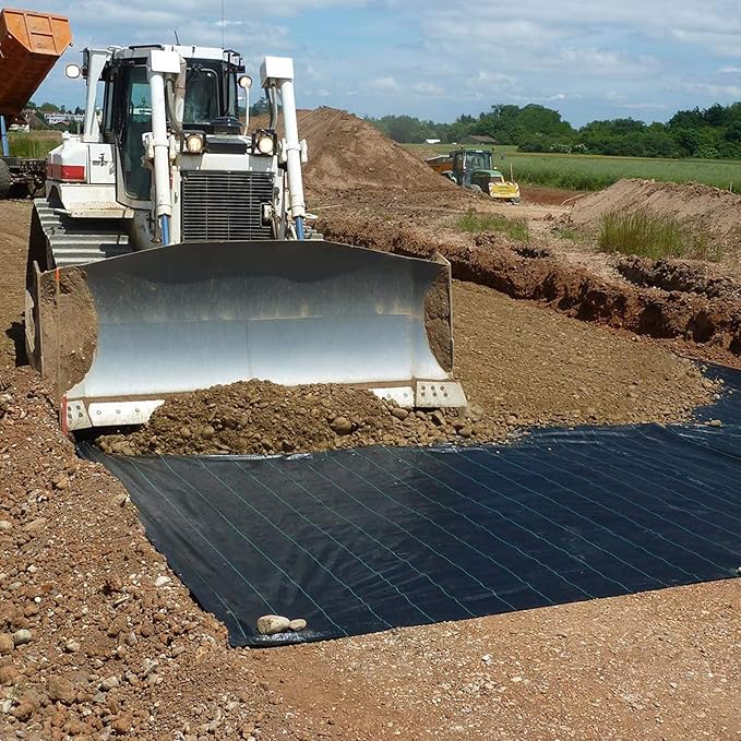 Driveway Fabric 6x300 ft - Commercial Weed Barrier, Heavy Duty 3.5OZ Landscape Fabric for Road, French Drain, Erosion Control, Construction Projects