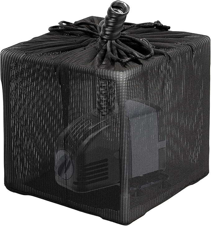 Fineday Pond Filter, Anti-Clogging Cube Outdoor Mesh Water Pump Barrier Bag Box Basket (10 inch)