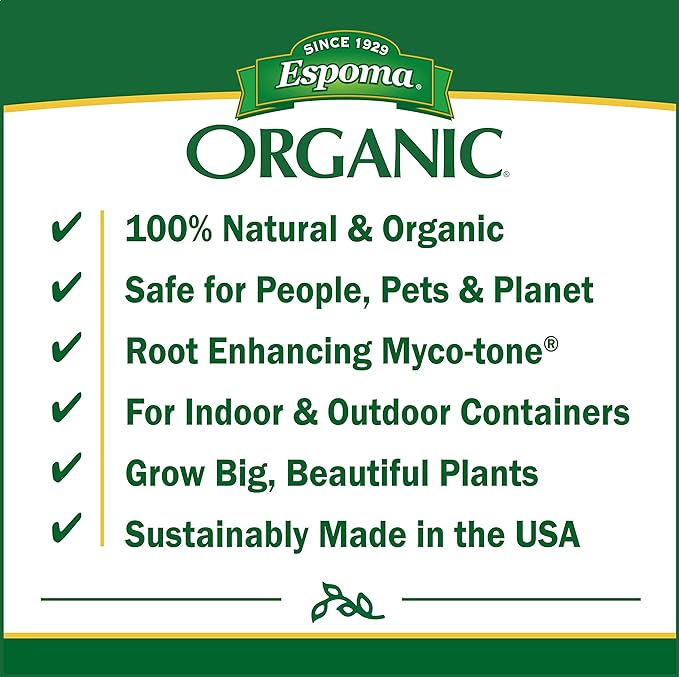 Espoma Organic Potting Soil Mix - All Natural Potting Mix For All Indoor & Outdoor Containers Including Herbs & Vegetables. For Organic Gardening, 8qt. bag. Pack of 2