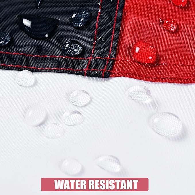 American Flag 10x15 Ft, Outdoor Premium US Flags, Heavy Duty Durable, 420D Oxford Nylon, Embroidered Stars, Brass Grommets