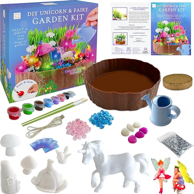 Hapinest DIY Unicorn & Fairy Garden Kit