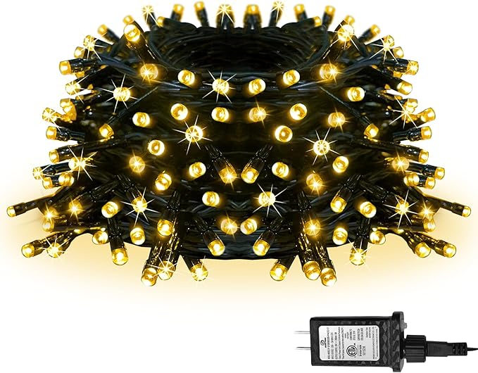100 LED Christmas String Lights, 39FT Indoor Christmas Lights Plug-in with 8 Modes & Timer & Memory Function, Waterproof Christmas Lights Outdoor for Holiday Party Christmas Tree Decor
