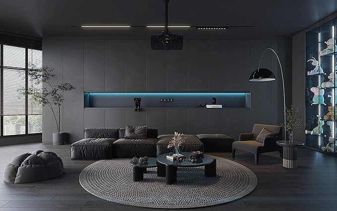 Dimoon 236''x17.7'' Grey Peel and Stick Wallpaper Contact Paper Modern Self Adhesive Wall Paper Removable Renter Friendly Textured Solid Color Shelf Cabinet Vinyl Roll (236''x17.7'',Dark Grey)