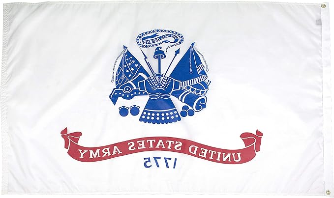 FlagSource U.S. Army Nylon Military Flag, Made in The USA, 4x6'