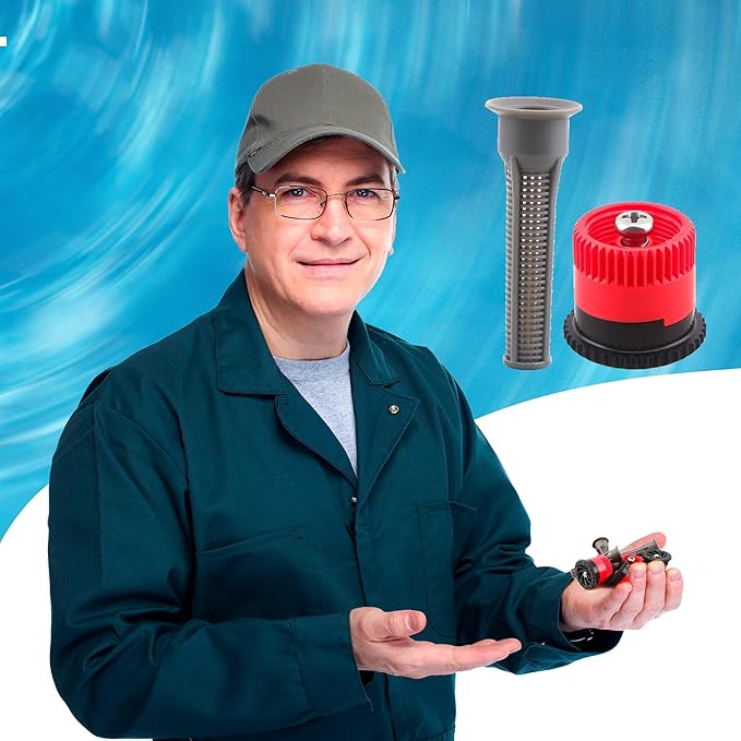 24 Pcs Variable Arc Nozzle Adjustable Sprinkler Nozzle High Efficiency Replacement Pop-up Sprinkler Heads Compatible for Sprinklers, 10VAN