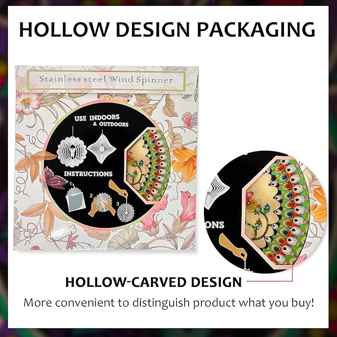 Hummingbird Wind Spinner for Yard and Garden,12in 3D Wind Spinner Hummingbird Gift for Women/Mother/Father/Men,Hanging Bird Wind Catchers Kinetic Yard Art Ornaments Outdoor Wind Sculptures