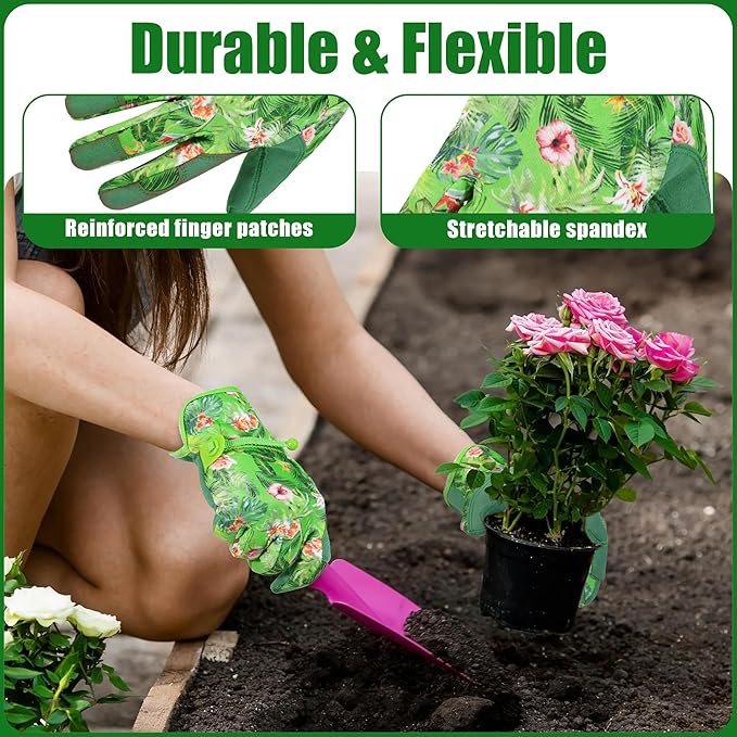 HANDLANDY Women Safety Work Gloves Utility Touch Screen Working Grip Glove for Yardwork Gardening Breathable Mechanic Gloves