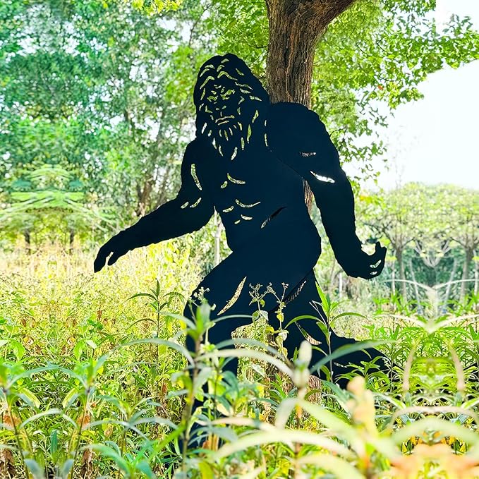 7.4ft Bigfoot Metal Outdoor Decor Big Foot Sasquatch Gifts for Men/Women Bigfoot Silhouette Statues for Yard Art, Patio, Lawn, Forests, Garden Decor, Yard Display, Garden Decorations