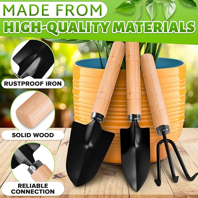 Hand Shovel for Gardening Trowel Garden Tool - 3Pcs Planting Tools Small Garden Rake Ergonomic Hand Tools Set Edging Shovel Indoor Plants Tools - Gardening Tools Heavy Duty Shovel Garden Tool Set