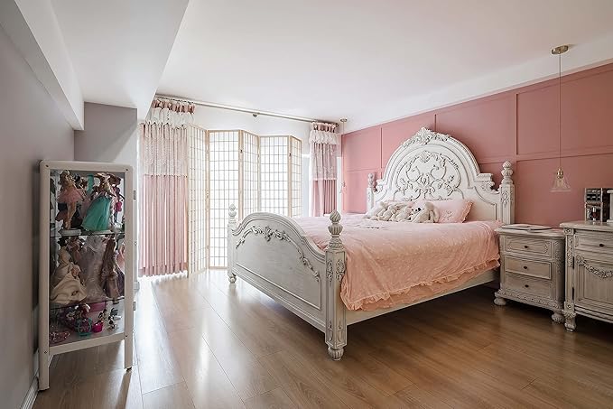 Dimoon 78.7''x17.7'' Pink Peel and Stick Wallpaper Contact Paper Modern Self Adhesive Wall Paper Removable Renter Friendly Textured Solid Color Shelf Cabinet Vinyl Roll (78.7''x17.7'',Rose Pink)