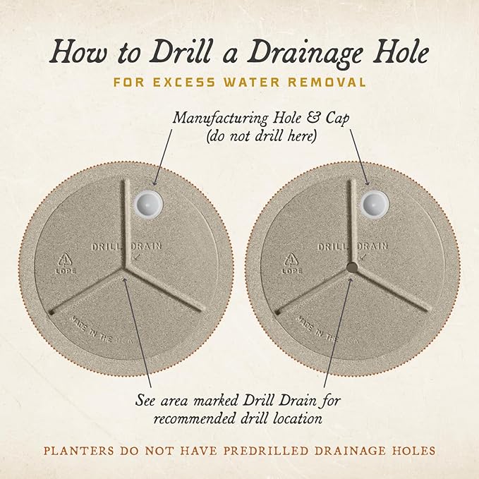 ARBORA 26" Santorini Bowl Polyresin Indoor and Outdoor Planter with Classic Cream Finish - Durable, Weatherproof, Lightweight, Large Plant Pot for Patio, Garden, Deck, Entryway