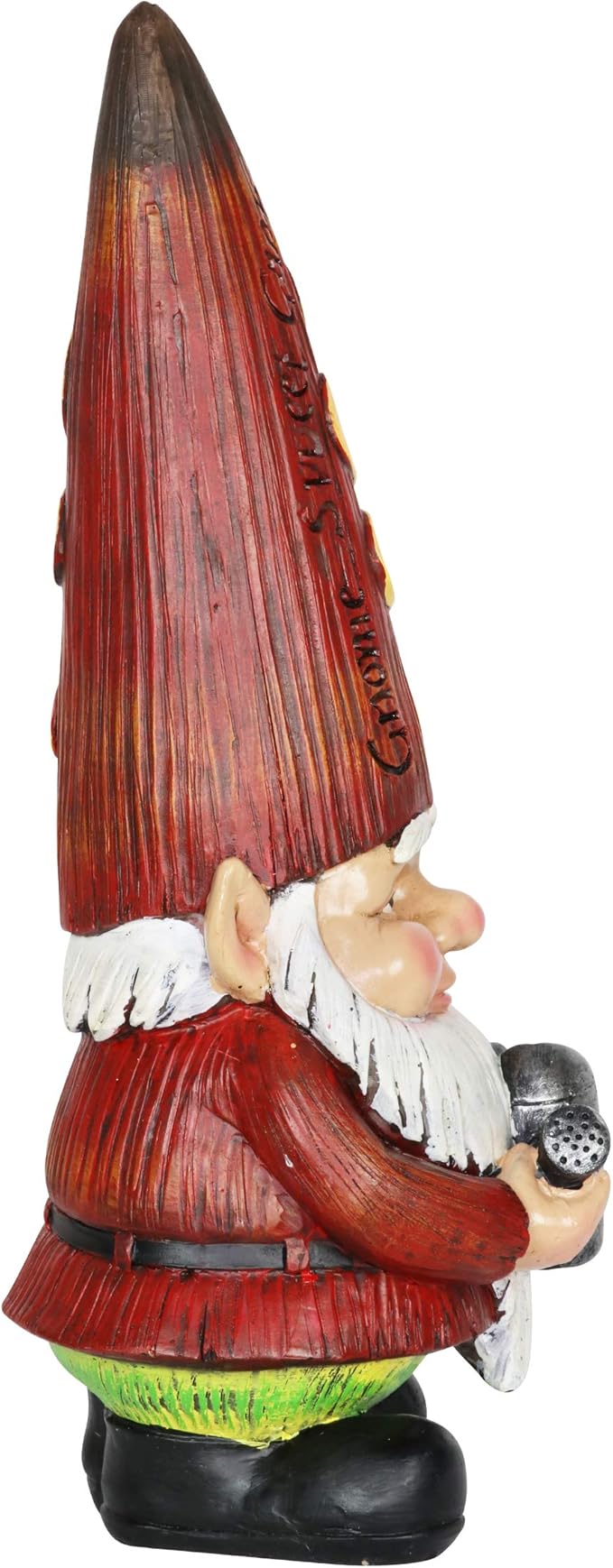 Exhart Garden Gnome, Red Hat Garden Statue Sculpture with Watering Can, Outdoor Lawn and Yard Decoration, 5 x 5 x 12.5 Inch