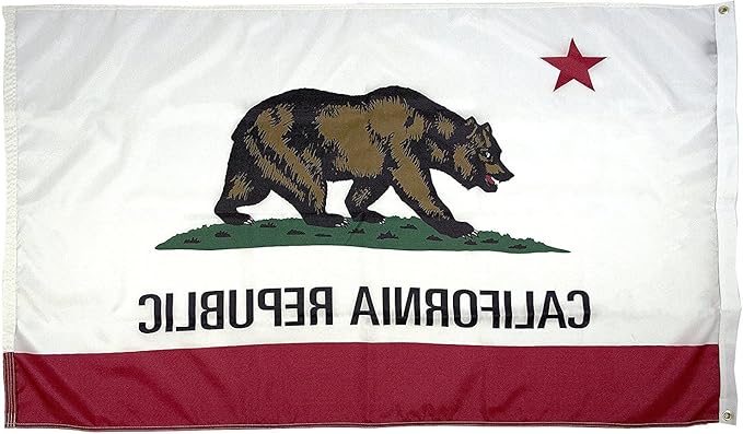 FlagSource California Nylon State Flag, Made in the USA, 6x10'