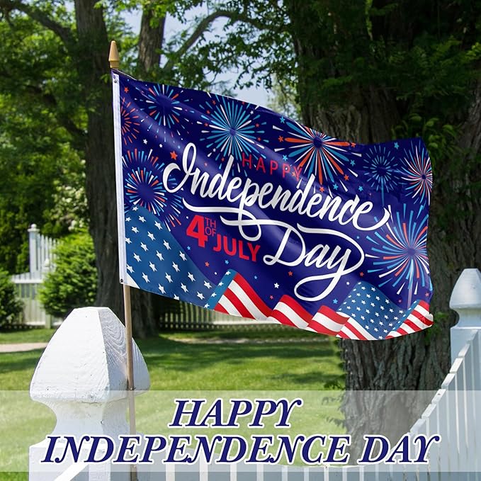 12 Pcs Seasonal Garden Flag 3 x 5 ft Yard Flags for Outside Double Sided Holiday Banner with Grommets for Spring Summer 4th of July Outdoor Banner Decorations