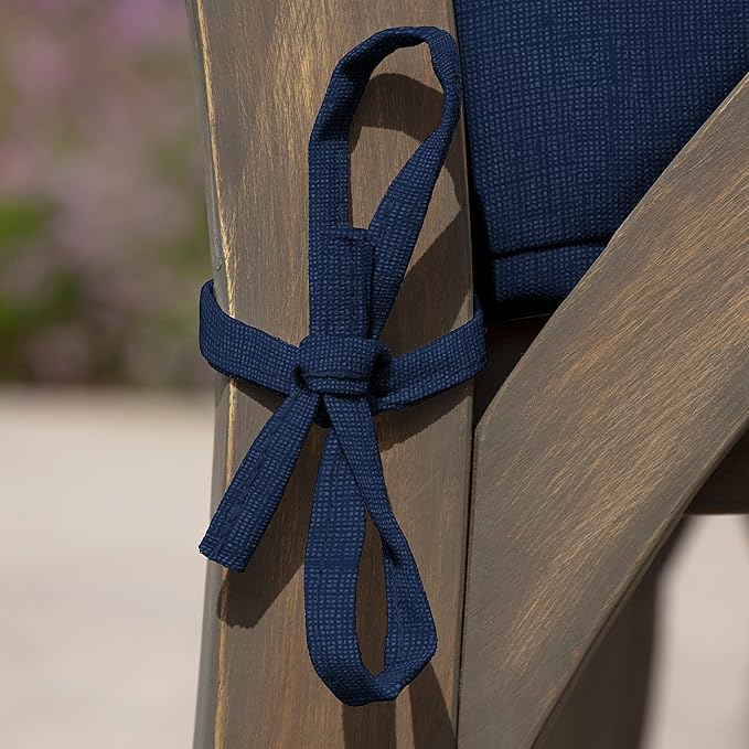 Arden Outdoor Seat Cushion, 19 x 19, Rain-Proof, Fade Resistant Sapphire Blue Leala