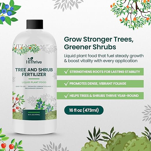 16oz Tree and Shrub Plant Food - Makes 16 Gallons of Tree and Shrub Fertilizer, Liquid Plant Fertilizer for Healthy Roots, Foliage & Year-Round Growth, Nutrient-Rich Formula for All Trees & Shrubs