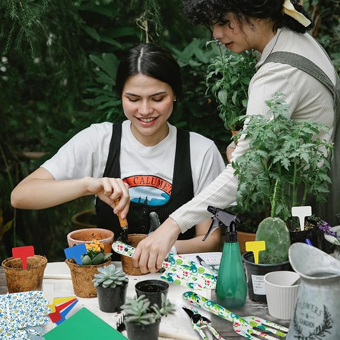 Garden Tool Set 10 Pcs, Heavy Duty Gardening Hand Tools with Garden Tool Bag, Mom Gifts for Mothers Day, Gardening Gifts for Women Garden Lover, Birthday Christmas Thanksgiving for Mom Grandma