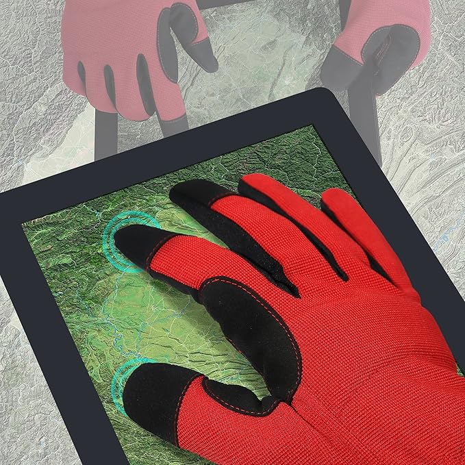 DULFINE High Performance Work Gloves For Men(3 Pairs Pack), High Dexterity Touch Screen For Multipurpose,Excellent Grip (Small)