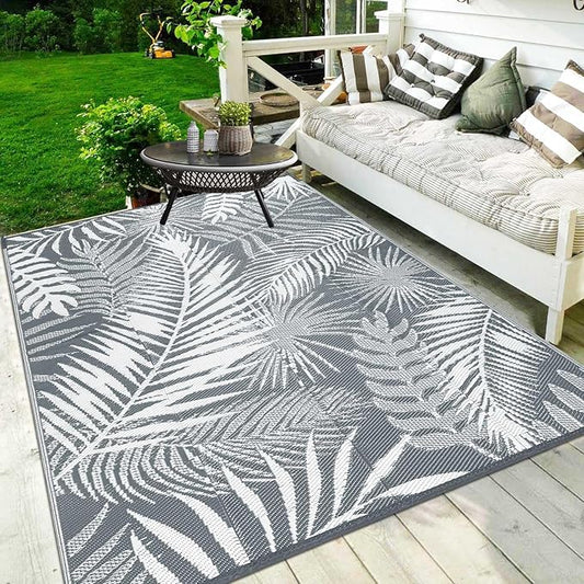 HiiARug Outdoor Rug 5x7Ft Outdoor Plastic Straw Rug Waterproof Outdoor Rugs for Patios Clearance Indoor Outdoor Rug for Patio Decor Porch Camping